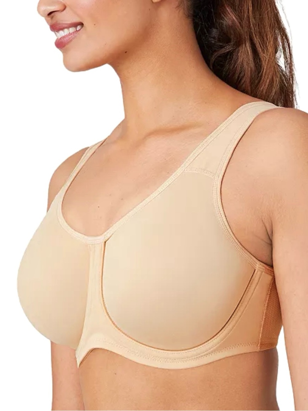 •Wacoal 40F Simone Underwire Cream Sports Bra! NEW!